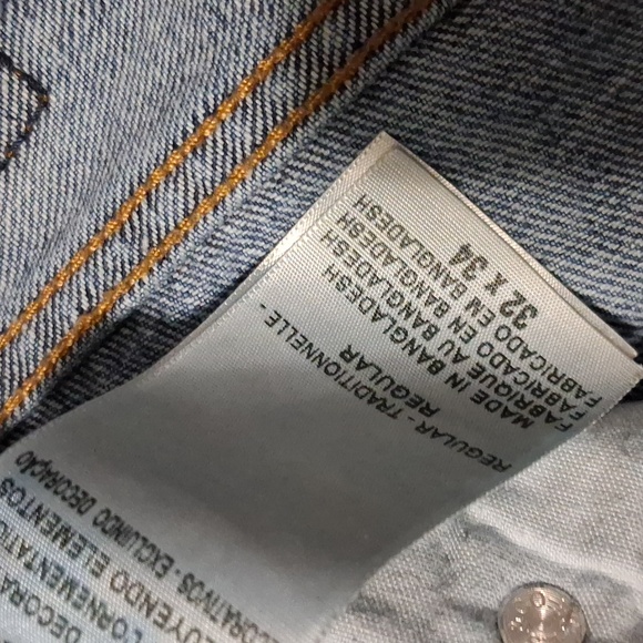 Mens Signature by Levi Strauss Relaxed Fit Blue Jeans - Picture 7 of 9